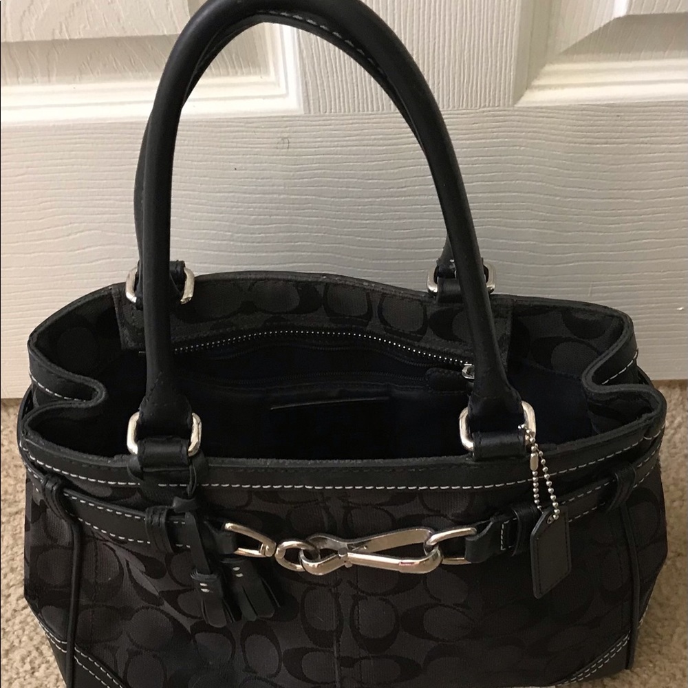 Coach black handbag